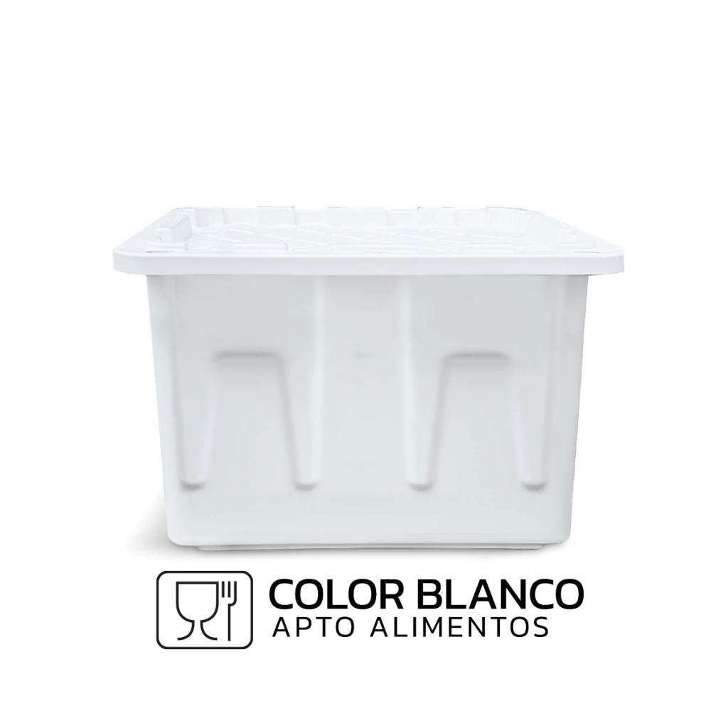Caja Contenedora plástica 102 litros con Tapa - Imagen 2