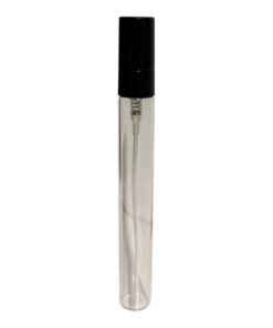 Sampler Vidrio 10cc Con Atomizador Recargable CAPUCHON NEGRO